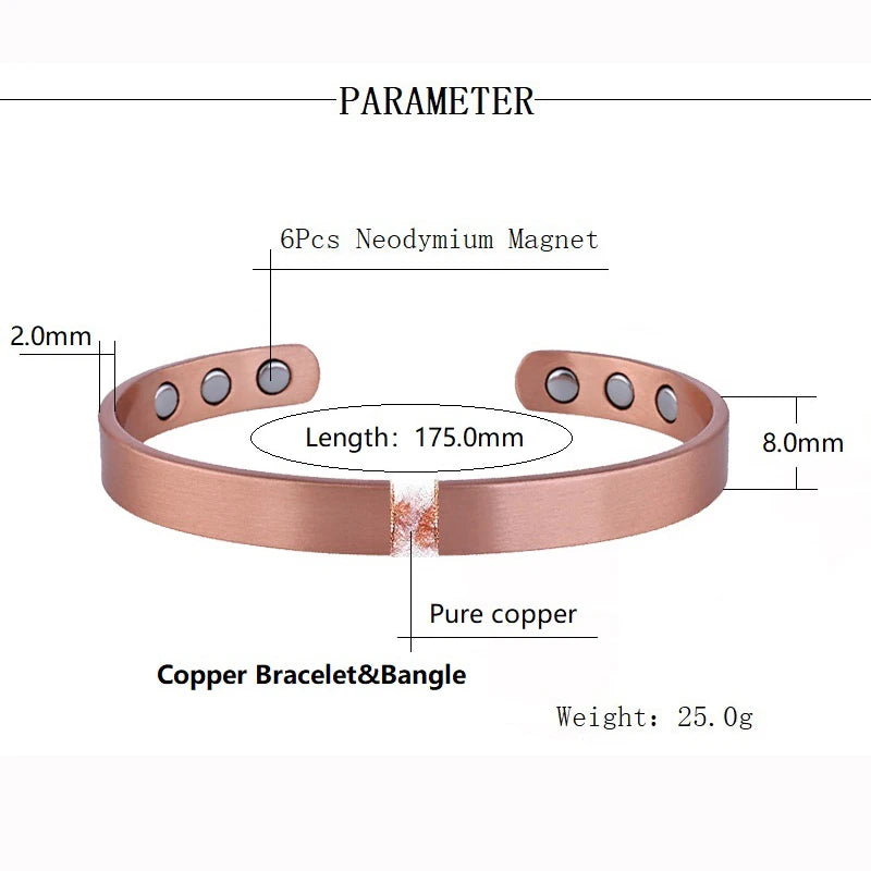 Copper Magnetic Jewelry Set – Health Bangles
