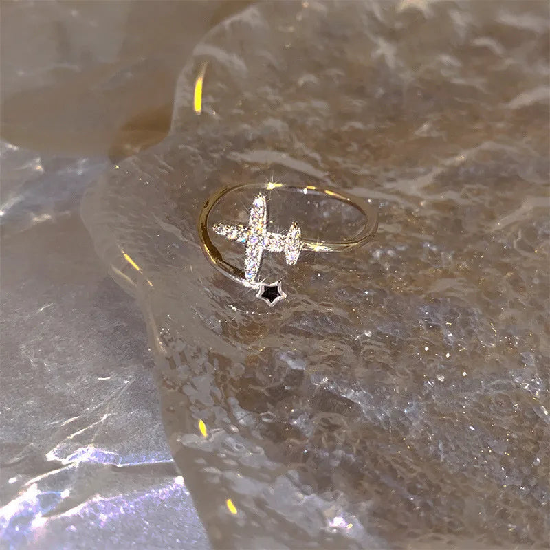 Black Heart Duo Ring