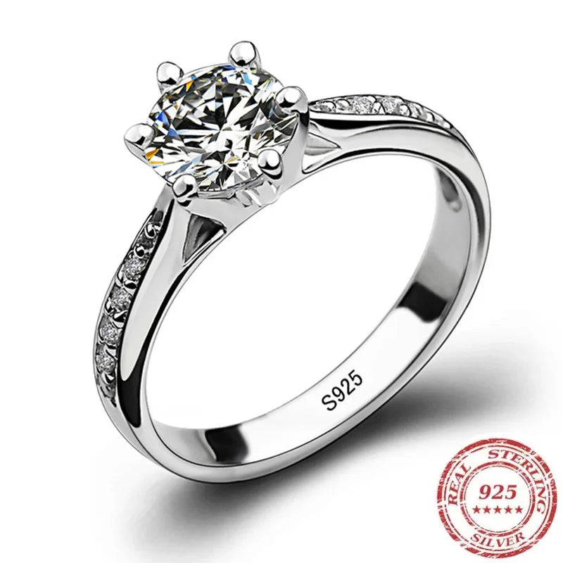 925 Silver Diamond Ring – Classic Chic